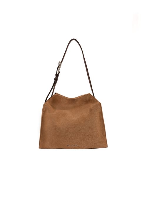 Borsa a spalla Trinity Peach Small in suede e cuoio Biscotto ORCIANI | B02230 PEABIS